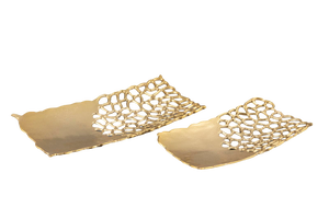 Servidores de Ensalada de Aleación de Aluminio de Moda, para Hogar, Hotel, Restaurante, Decorativos, Color Dorado, Diseño Moderno, Aptos para Lavavajillas y Microondas - Product Image 4