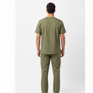 Uniforme de blouses chirurgicales pour hommes 100% coton, fabrication OEM, conception de logo personnalisée, utilisation hospitalière, fournisseur en gros - Product Image 2