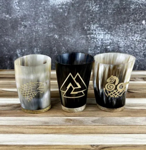 High Quality Buffalo Horn Drinking <b>Glass</b> Horn <b>Glass</b> <b>Drinkware</b> Handicraft Eco-Friendly High Quality Products - Product Image 1