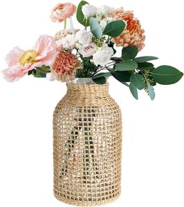 Handwoven Jute Rope <b>Plant</b> <b>Pot</b> <b>Basket</b> with Stand Unique Design Indoor and Outdoor Wicker Planter <b>Basket</b> Made of Iron and Rattan - Product Image 1