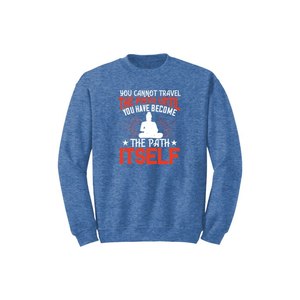 Sweat-shirt en coton mélangé Bouddha Thèmes Imprimer 12 options de couleur Style décontracté 260-280 GSM Placement de conception personnalisable pour l'hiver - Product Image 5