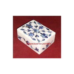 Nueva Venta caliente con regalo hecho a mano mármol blanco azul madre de perla incrustaciones Cajas de Regalo con Acción de Gracias para multiusos - Product Image 1