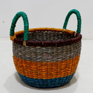 Artex Dong Thap Paniers de rangement en osier faits à la main en jonc de mer Boîtes cadeaux et organisateurs de rangement pour la maison - Product Image 4