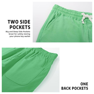 Custom Men's Cotton Fleece Sweat Shorts OEM Supplier Breathable Summer Gymwear Private Label Logo Printing <b>Drawstring</b> Closure - Product Image 4