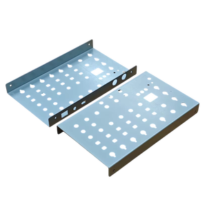 Pieza de chapa de metal personalizada con recubrimiento en polvo de doblado y estampado de precisión para recintos eléctricos y de equipos - Product Image 3