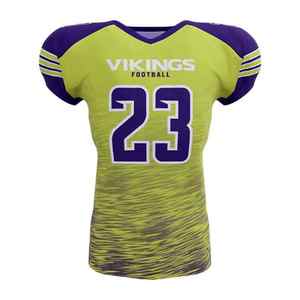 Maillots de football américain personnalisés de haute qualité 100% polyester respirant à séchage rapide Taille plus pour hommes adultes Impression numérique personnalisée - Product Image 2