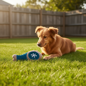 Jouet interactif pour chien en forme de jambe de poulet avec distributeur de friandises au goût de bœuf pour amis à fourrure - Product Image 3