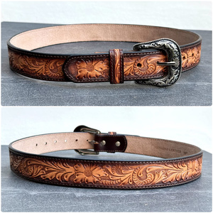 เข็มขัดหนังแท้หัวเข็มขัดโลหะออกแบบได้ตามต้องการสำหรับผู้ชายเข็มขัดหนังแท้ PU คุณภาพสูงสวมใส่ไปงานปาร์ตี้แบบลำลองจากอินเดีย - Product Image 6