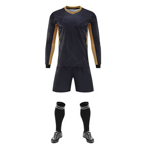 2025-26 Wholesale Red Half Sleeve V-neck 100% Polyester Soccer Jersey with Custom Team Name Single <b>Football</b> Uniform - Product Image 2