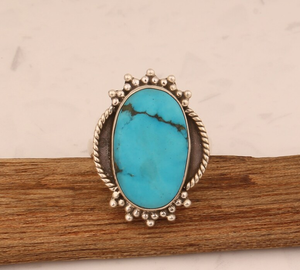 <b>Turquoise</b> Oval Solid 925 Sterling Silver Handmade <b>Ring</b> Men's & Women's Gemstone Twisted Band Unique Fancy Gifts Her Jewelry Use - Product Image 2