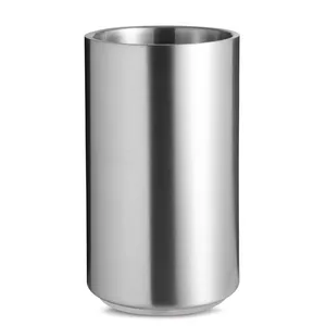 Porte-bouteilles cylindrique personnalisé Coolio, présentoir de merchandising sur mesure - Product Image 1