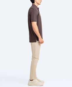 2025 venta al por mayor de calidad superior sólida para camisa de hombre de manga corta de ajuste Regular de lona de algodón logotipo personalizado bordado disponible - Product Image 4