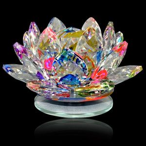 Cristal de Feng Shui con Forma de Loto de 50 mm, Decoración Espiritual para la Armonía y la Positividad - Product Image 1