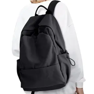 Basit su geçirmez çoklu cepler hafif dayanıklı seyahat laptop erkek erkek okul çantası rahat spor sırt çantaları
