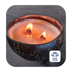 เทียนถั่วเหลืองกะลามะพร้าว - Product Image 5