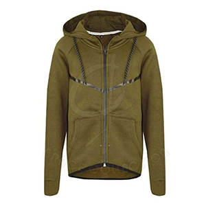 Chándal de moda con cremallera, conjuntos de dos piezas, chándal de algodón/poliéster para hombre con etiqueta privada - Product Image 5