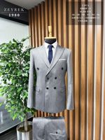 Desain Terbaru Jas Pria untuk Pengantin & Bisnis Kasual Ukuran Besar Berkualitas Tinggi Model Double Breasted Anti Kusut Harga Terjangkau