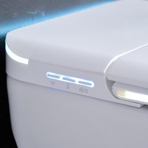 WC intelligent monobloc certifié MWD CE CUPC 220V avec réservoir d'eau intégré, couvercle à ouverture automatique, <span class=keywords><strong>bidet</strong></span> intelligent à <span class=keywords><strong>siphon</strong></span>, vente en gros OEM - Product Image 3