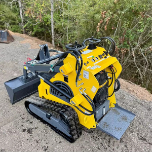 Livraison gratuite bon marché Mini Skid Steer moteur CE EURO5 EPA Skidsteer roue diesel sur chenilles Mini chargeuse sur chenilles pour tout terrain - Product Image 1