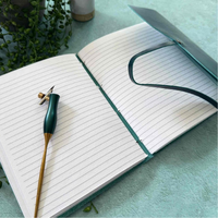 Journal en cuir souple bleu marine fait main A5, carnet ligné ou non ligné, agenda classique en papier artisanal, journal de scrapbooking