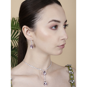 Radiant Allure Gold Plated Stainless Steel <b>Statement</b> <b>Necklace</b> Set Bold Fine Jewelry for Parties and Bridal Occasions - Product Image 2