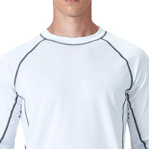 Top Meilleure Qualité Conception Personnalisée Hommes Rash Guard En Gros À Manches Longues Pas Cher Prix Hommes Slim Fit Rash Guards À Vendre - Product Image 4