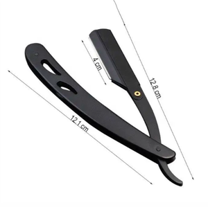 Nouvel arrivage de rasoirs droits en acier inoxydable couteau pliant à barbe unique rasoir de rasage rasoir de barbier pour hommes - Product Image 4