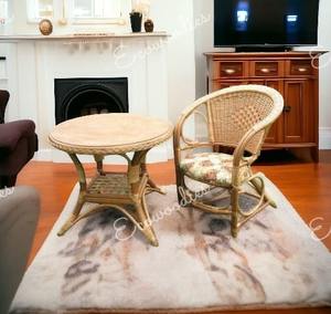 Modern Bamboo <b>Rattan</b> Wicker Furniture <b>Set</b> for Patio <b>Dining</b> Park Living Room Villas & Courtyards-Factory Price - Product Image 2