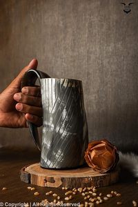 Taza de cuerno vikingo para beber ecológica, diseño náutico, estilo Animal, grabado, acabado pulido, artesanía Natural - Product Image 5
