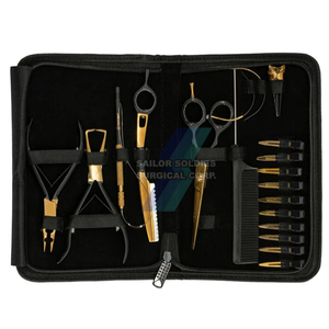 Pinces d'extension de cheveux de qualité professionnelle très vendues, kit d'outils d'extension de cheveux en acier inoxydable pour outil capillaire - Product Image 3