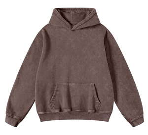 เสื้อฮู้ดยูนิเซ็กซ์ ผ้าฟลีซ 370 กรัม ผ้าฝ้าย 100% กันลม แขนยาว สีซีดแบบวินเทจ สกรีนโลโก้ตามสั่ง ลายพิมพ์สีสันสดใส มีกระเป๋า - Product Image 4