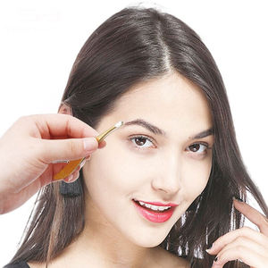 Extensiones de pestañas de acero inoxidable y juego de pinzas para cejas punta puntiaguda depilación y herramientas de maquillaje - Product Image 6