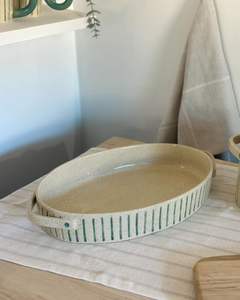 Plateau de service décoratif en céramique Idée cadeau parfaite pour les mariages Pendaison de crémaillère et les fêtes - Product Image 4