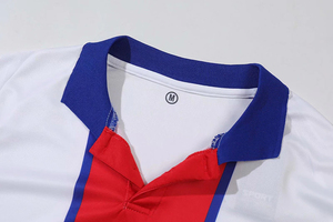 Ensemble de maillots de football personnalisés pour hommes, blanc, rouge, bleu, blocs de couleurs, manches courtes, polyester respirant, uniforme pour adultes, toutes saisons - Product Image 2