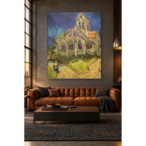 Impresión en lienzo de Fida Van Gogh: La iglesia de Auvers - Product Image 4