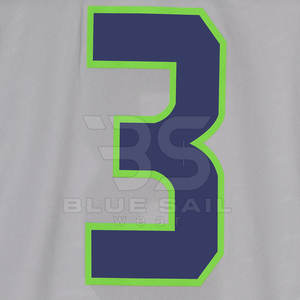 Maillot de football résistant à la décoloration avec chiffres brodés Maillot de football américain avec chiffres et logos Pro-Stitch - Product Image 5