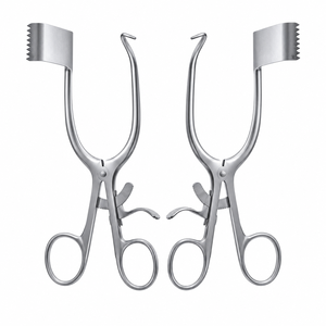 Retractor de laminectomía hemiláminica de acero inoxidable, instrumento quirúrgico manual reutilizable, certificado CE, para hospital y UCI, 60 mm x 25 mm x 175 mm - Product Image 1
