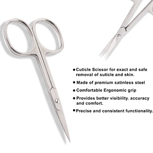 Tijeras de Precisión para Cutículas, para el Cuidado de las Uñas, Uso en Salones de Manicura, Acero Inoxidable, Profesional, Venta al por Mayor Directa de Fábrica OEM - Product Image 5