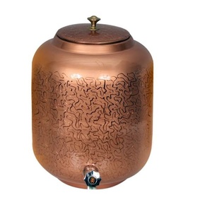 Pot de stockage d'eau froide Design personnalisé Distributeur d'eau potable en métal cuivre massif pour vente à chaud - Product Image 3