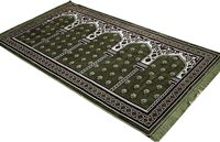 Tapis de prière islamique turc multi-personnes Janamaz Sajada pour famille ou mosquée large tapis de prière en velours en peluche Mihrab