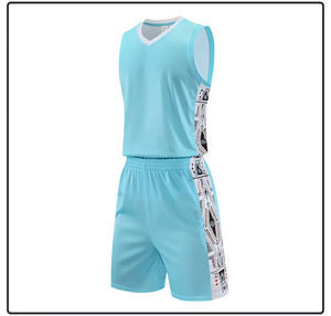 2026 nouveau Design maillot de basket-ball respirant 100% Polyester grande taille plaine contraste impression Sublimation en gros vêtements de basket-ball - Product Image 5