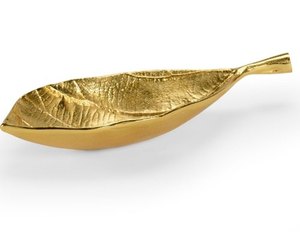 Handmade Aluminum Platter Large Leaf Shaped Nickel Polished Customized <b>Decorative</b> Ins for Kitchen Dining Table Food Serving Tray - Product Image 4