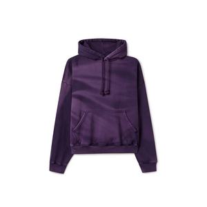 Sweat à capuche vintage lavé en molleton 100 % coton, coupe-vent écologique avec cordon de serrage personnalisé - Product Image 1