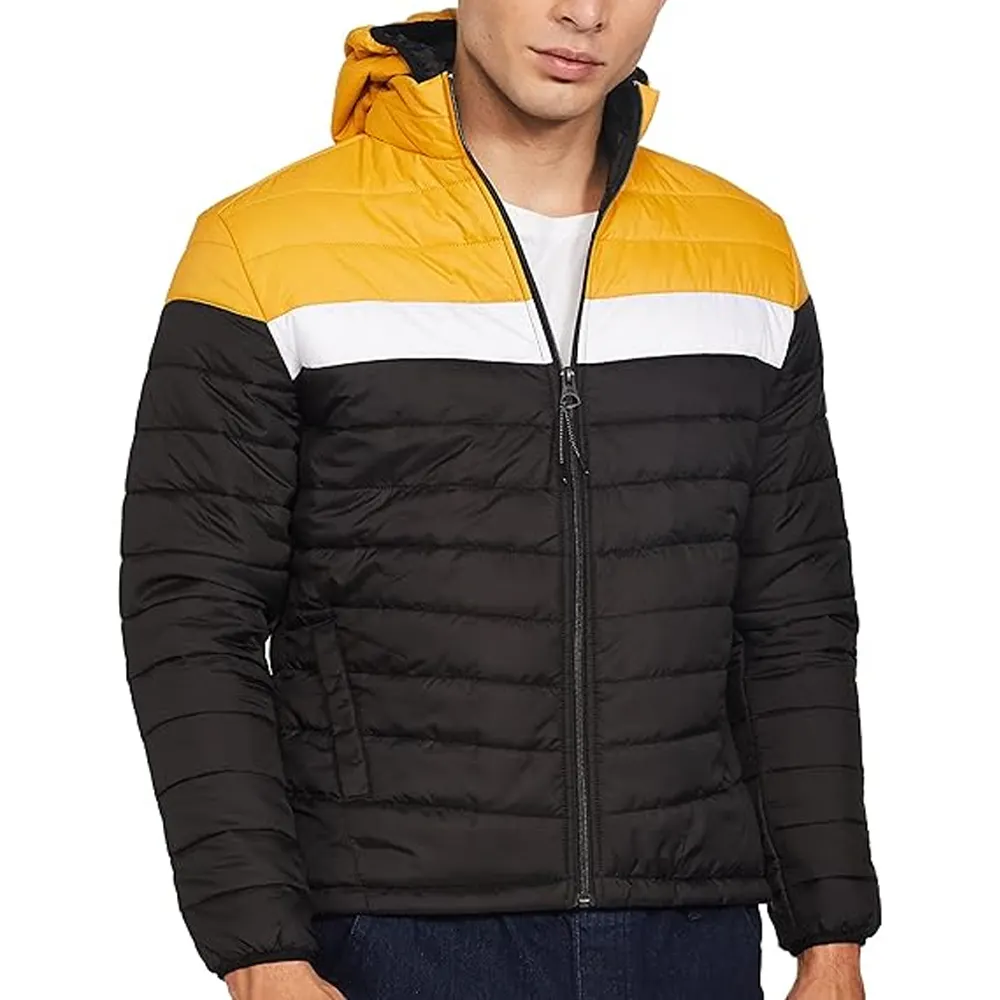 Trending Fashion Custom Design Men's Down Hooded Puffer Jacket Plus Size Men's Jackets Bubble Winter Puffer Jacket