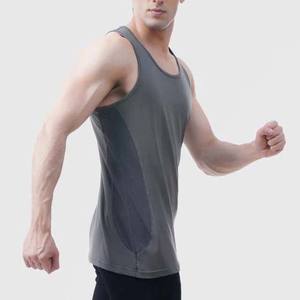 Haute qualité chemises sans manches Gym Fitness maillots hommes personnalisé musculation débardeurs Streetwear coton respirant débardeurs - Product Image 5