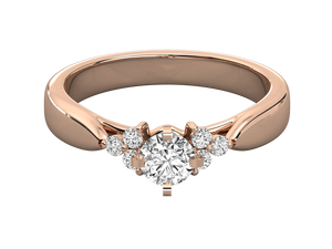 Bague de fiançailles et de mariage en or blanc 14 carats avec diamant de laboratoire taille émeraude, personnalisable pour femme, certifiée IGI, classique - Product Image 4