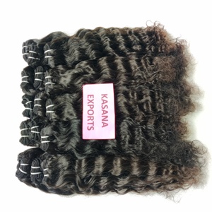 Extensions de cheveux indiens Remy de haute qualité, couleur naturelle vierge, texture Deep Wave, sans traitement chimique, texture cheveux raides, Full Lace, faciles à poser - Product Image 2