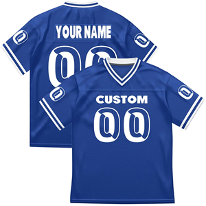 เสื้อฟุตบอลอเมริกันคุณภาพสูง ระบายอากาศได้ดี ผลิตตามสั่ง (OEM)  ชุดกีฬา พิมพ์ลายด้วยความร้อน สวมใส่สบาย ไซส์ใหญ่พิเศษ - Product Image 3