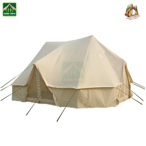 Tienda de lona Emperador de algodón de lona Glamping de lujo directamente de fábrica, tienda de lona para 4 estaciones para acampar con estufa Jack, tienda transpirable - Product Image 2