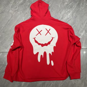 Alta calidad 500gsm 100% algodón 3D Puff impresión Sudadera con capucha y pantalones de chándal chándales para hombres personalizado acampanado hombres dos piezas Jogger conjuntos - Product Image 3